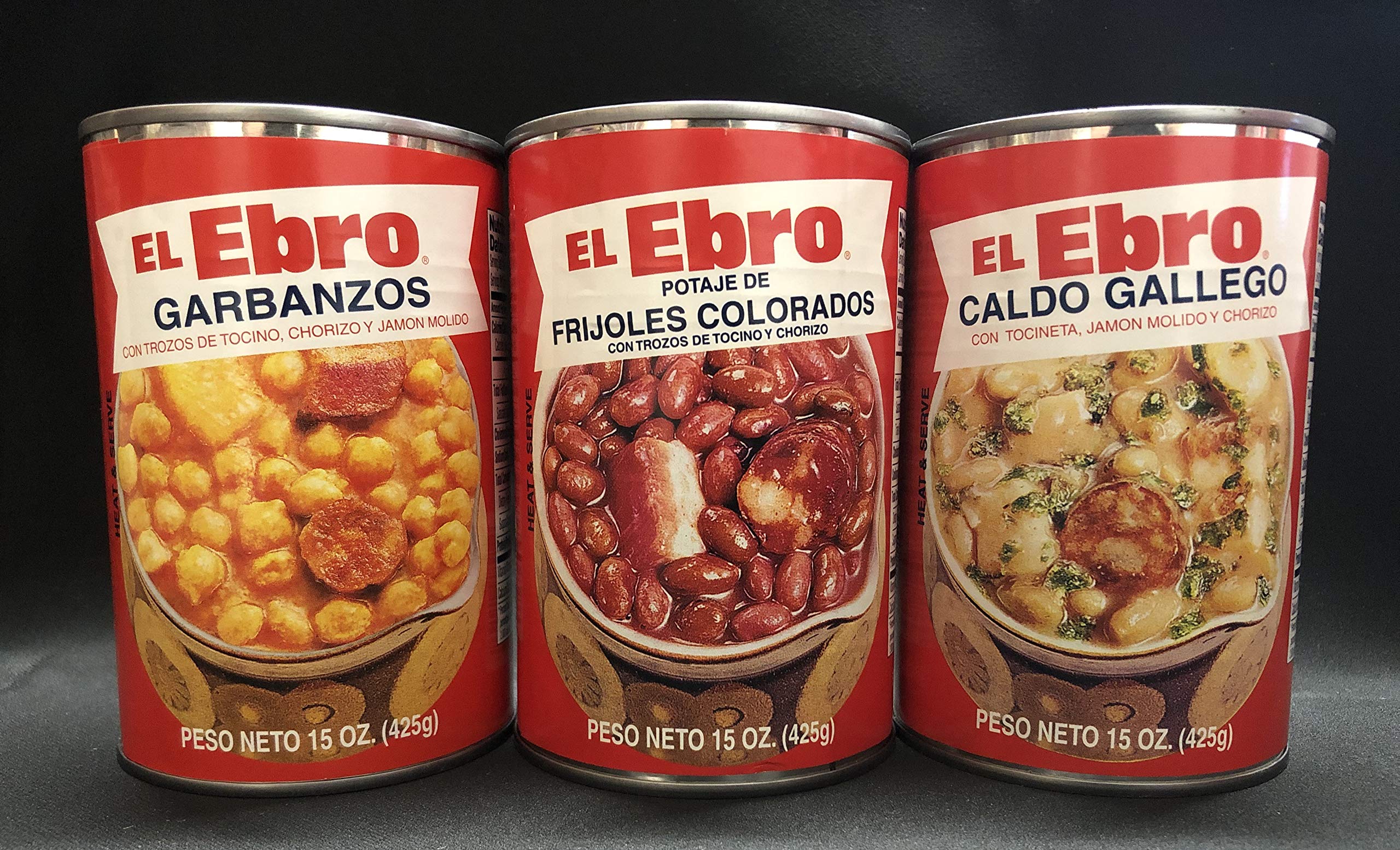 El Ebro Caldo Gallego Garbanzos Frijoles Colorados Variety 12 Pack ...