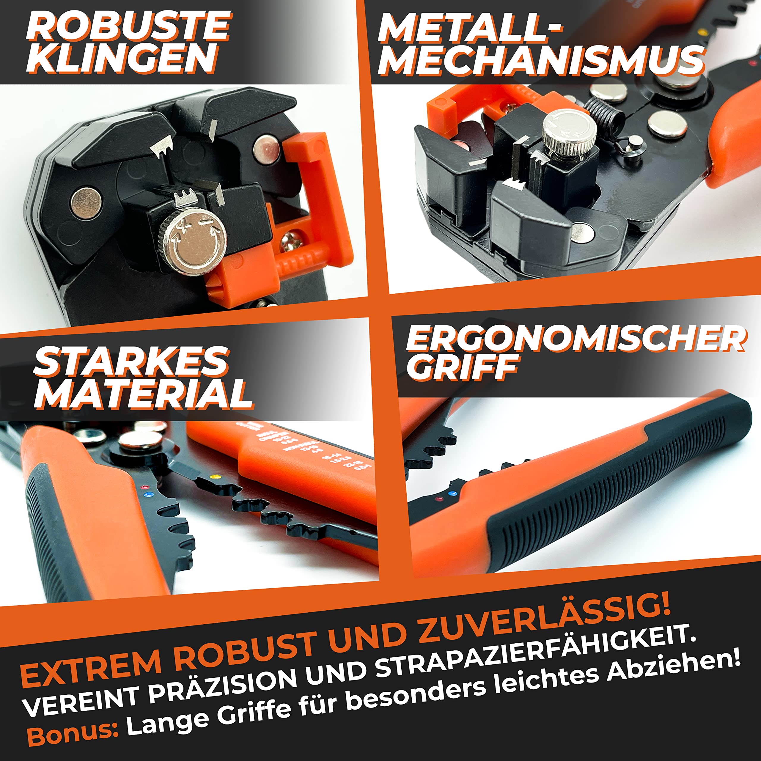 ValueMax 2-in-1 Abisolier- Und Crimpzange – Professionelles Multifunktionswerkzeug Für 20–10 AWG, Mit TPR-Griff ValueMax 2-in-1 Abisolier- Und Crimpzange – Professionelles Multifunktionswerkzeug Für 20–10 AWG, Mit TPR-Griff