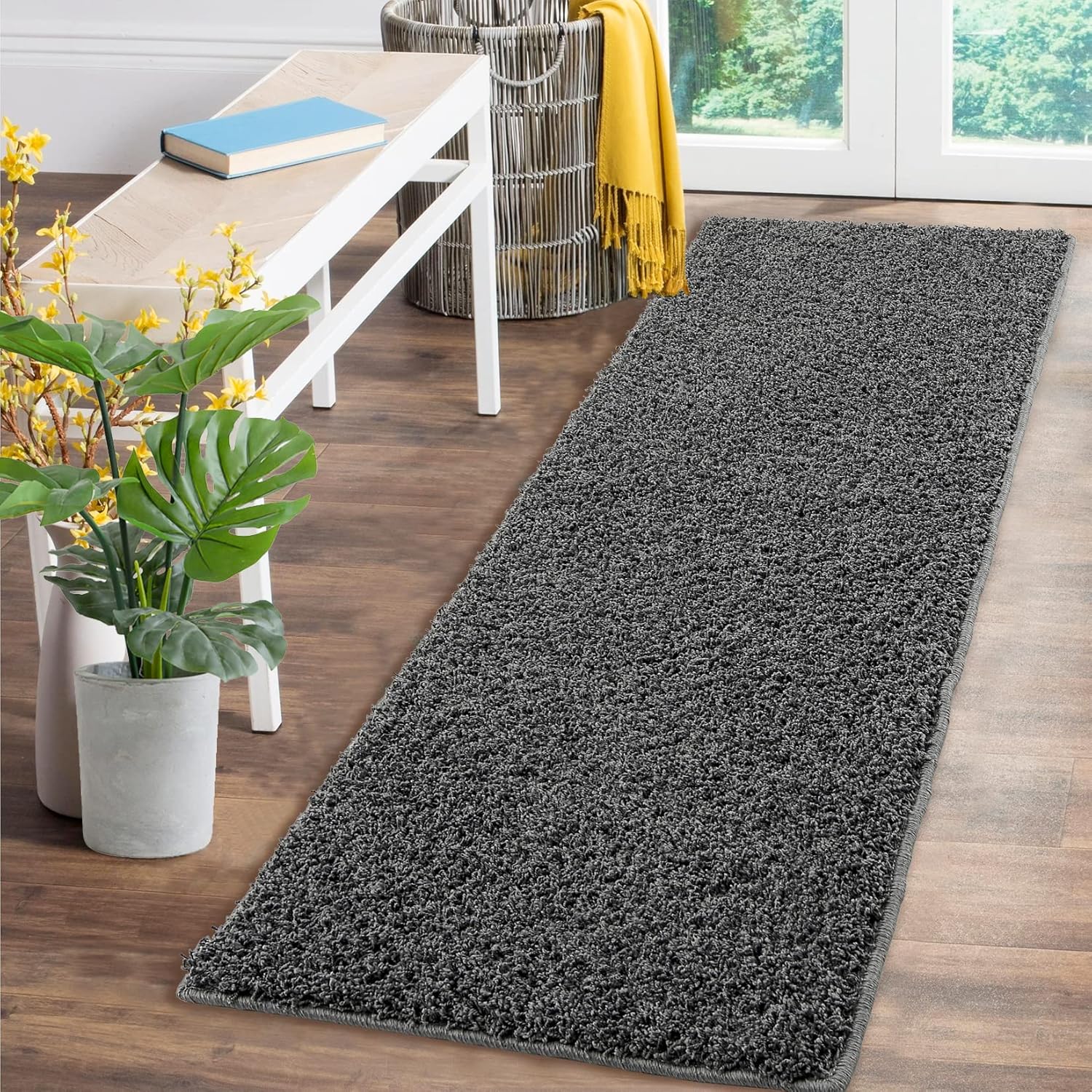 Zacoo Runner Rug 2x6 Shag Area Rug Soft Thick Hallway