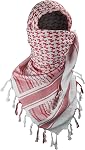 Luxns Écharpe tactique du désert militaire Shemagh / 100% Cotton Keffiyeh Echarpe pour hommes et femmes