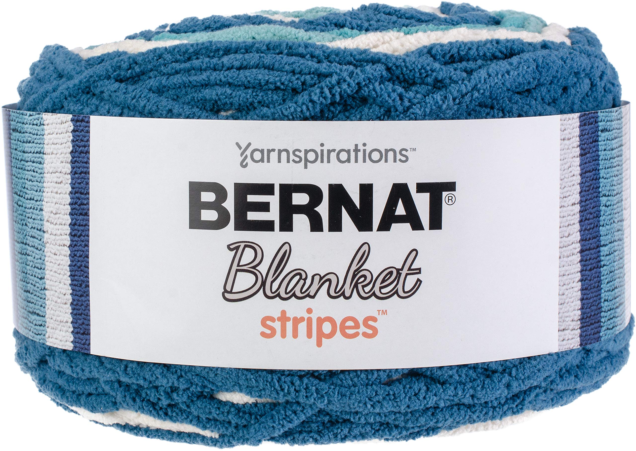 Hilo Bernat Manta Rayas color Teal Deal para tejer mantas suaves