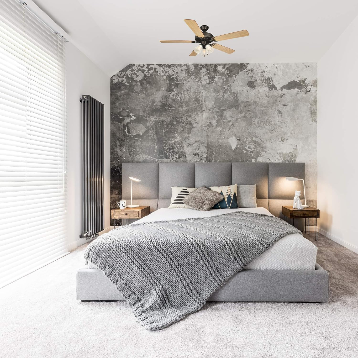 60% Off Discount Design House 153932 Downrod Mount, 5 maple Blades Ceiling fan with 50 watts light, Oil-rubbed Bronze