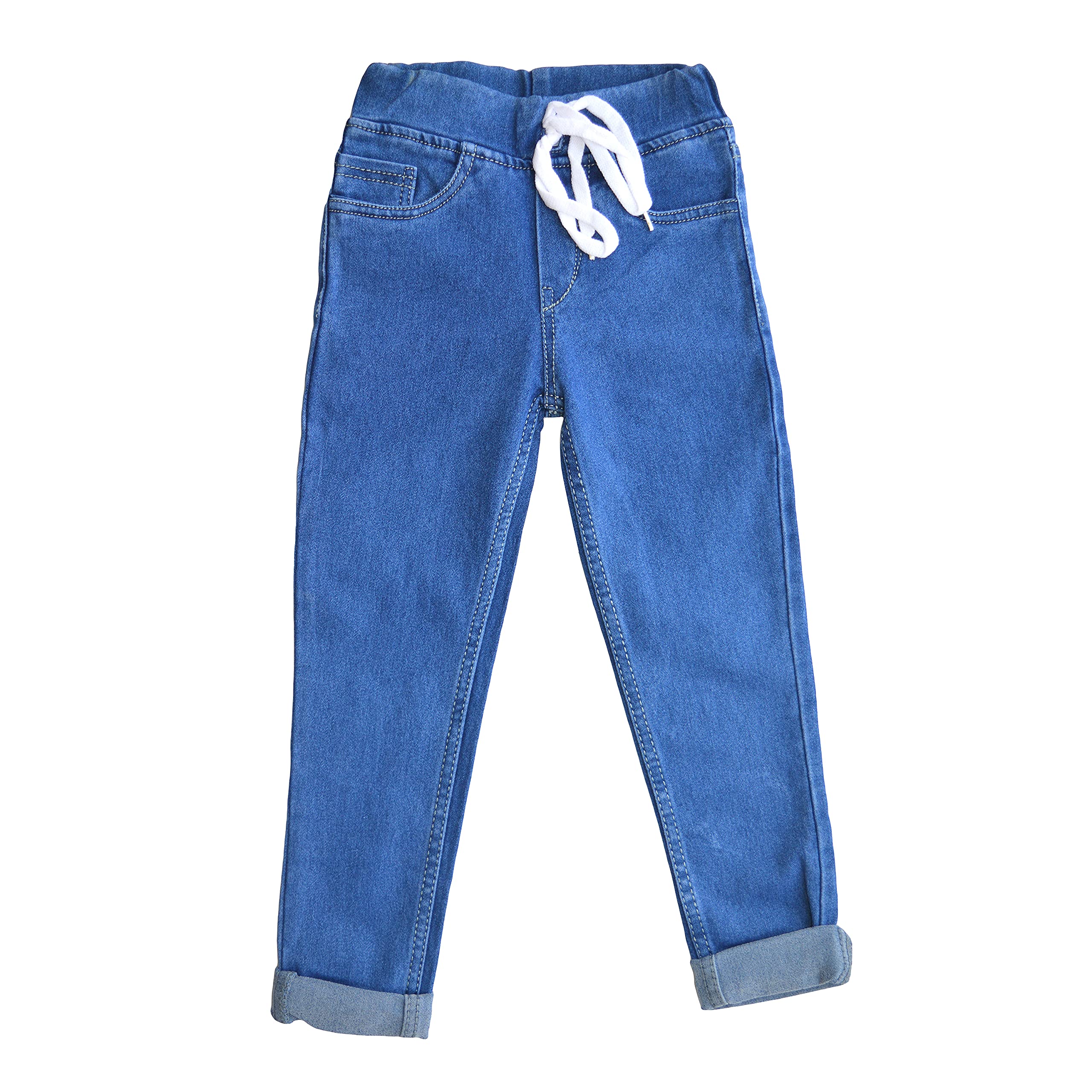 Toffee and Candy| Kidswear Breathable and Stretchable Boys Blue Slim  Fit Jogger Jeans Stretch| Age Group 2-16 Years