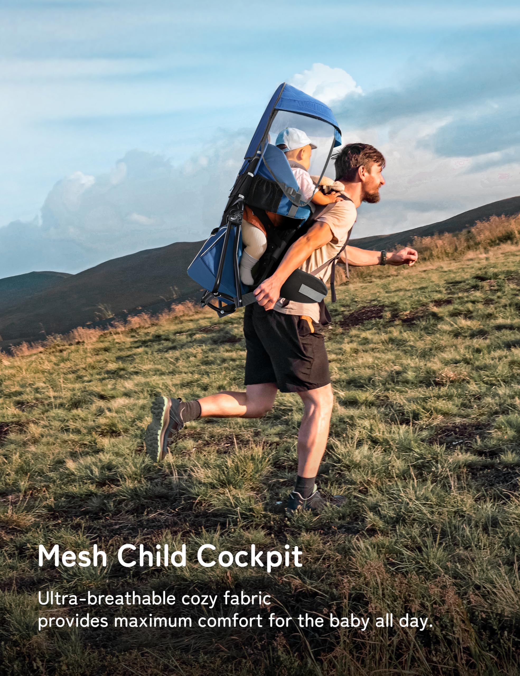 besrey Mochila de senderismo para niños pequeños, correas acolchadas