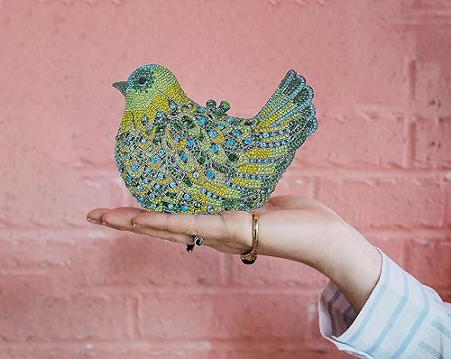 Miniatura 7 de Elegante bolso de mano con diamantes de imitación para bodas, fiestas y ocasiones especiales