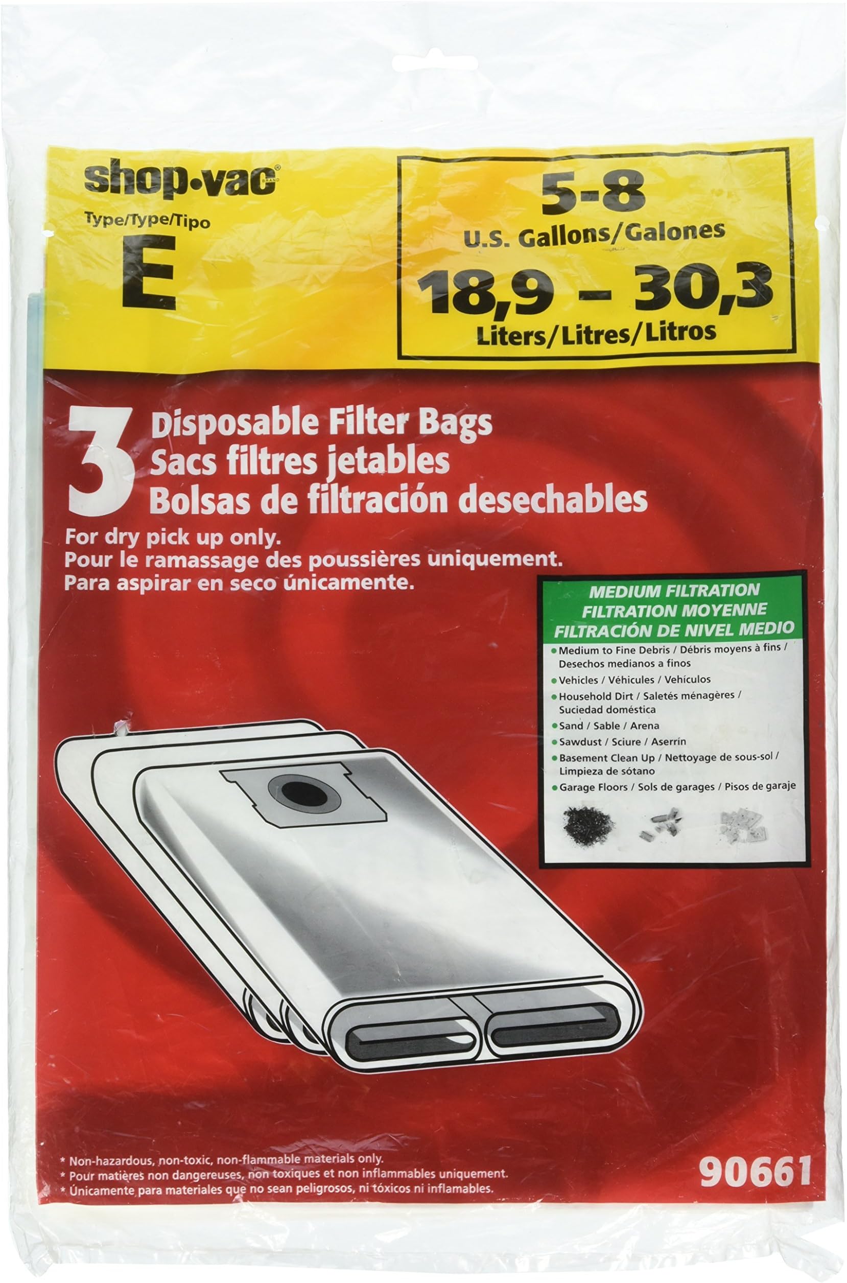 Shop-Vac 906-61 Paper Collection Bag