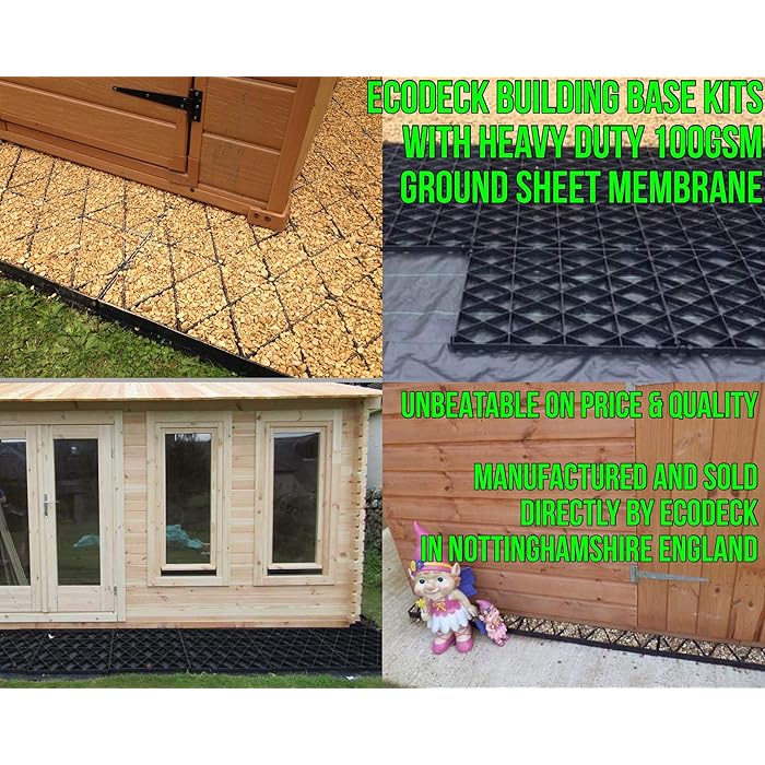 Buy GARDEN SHED BASE ECOFRIENDLY REINFORCED GLASS GREENHOUSE GRAVEL