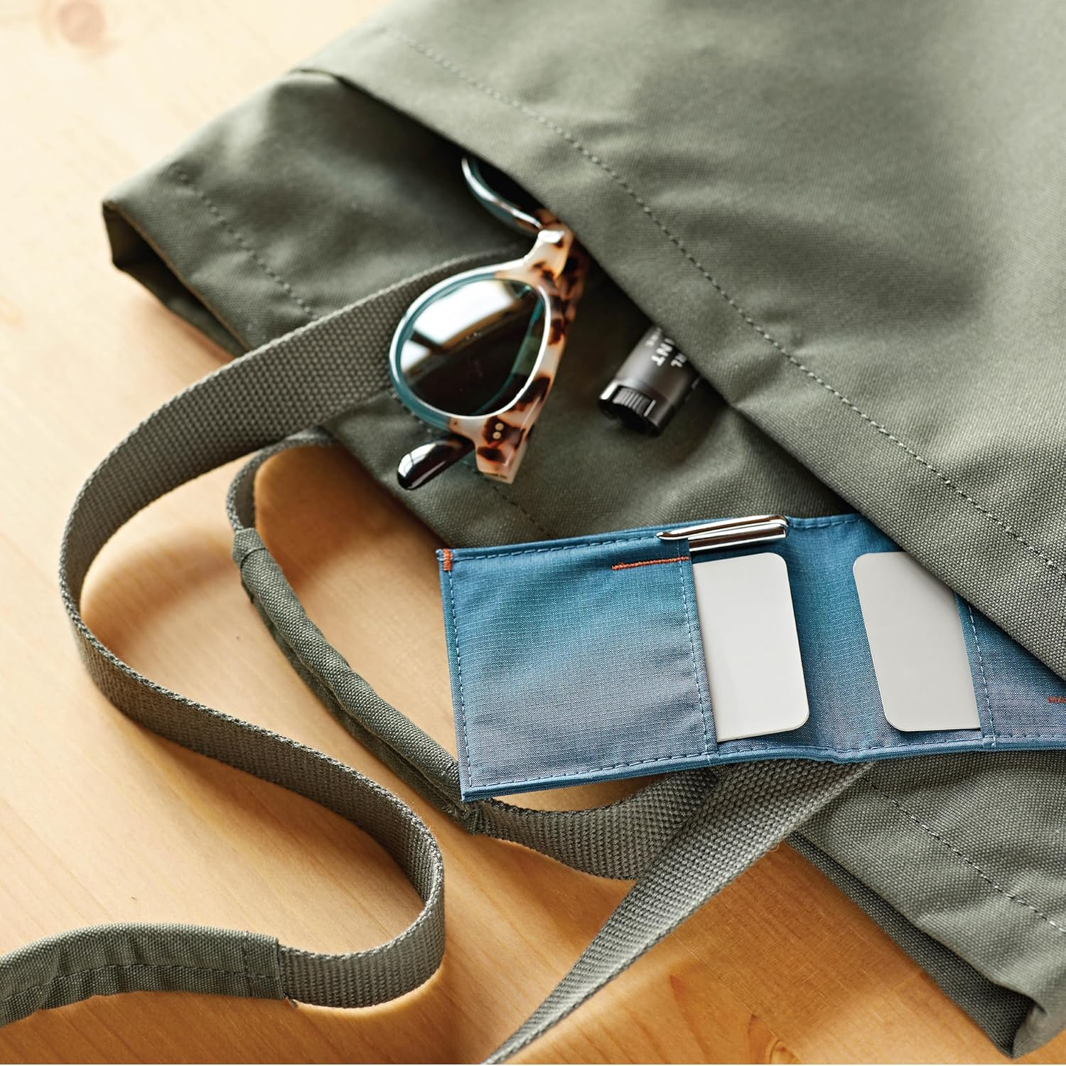 Allett Sport Wallet, Indigo Blue | Nylon, RFID Blocking, Bifold, Slim, Minimalistic, Front Pocket | Holds 2-10+ Cards | for Men & Women - Image 8