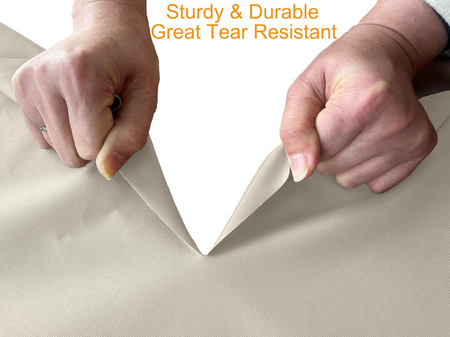 Heavy Duty Waterproof Patio Furniture Covers,Fade Resistant Round Outdoor Table Covers Round 48" Diax28 H Beige - Image 7