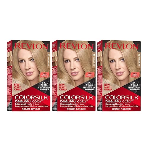 Miniatura 760 de Revlon Colorsilk Beautiful Color - Tinte permanente para el cabello con queratina, 100 % cobertura de las canas, sin amoníaco, negro 10