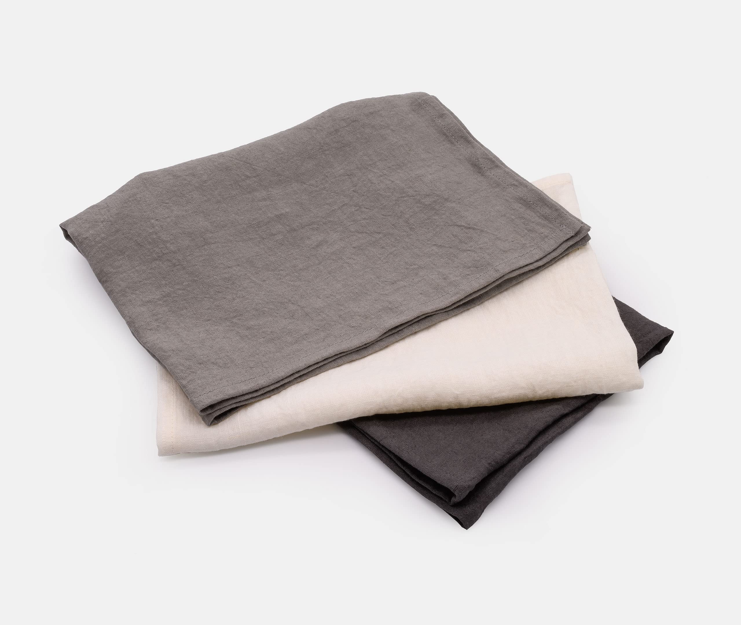 SyuRo - Strofinaccio in lino intrecciato a mano, colore: bianco