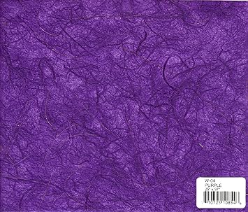 PURPLE - Unryu mulberry paper with gold threads