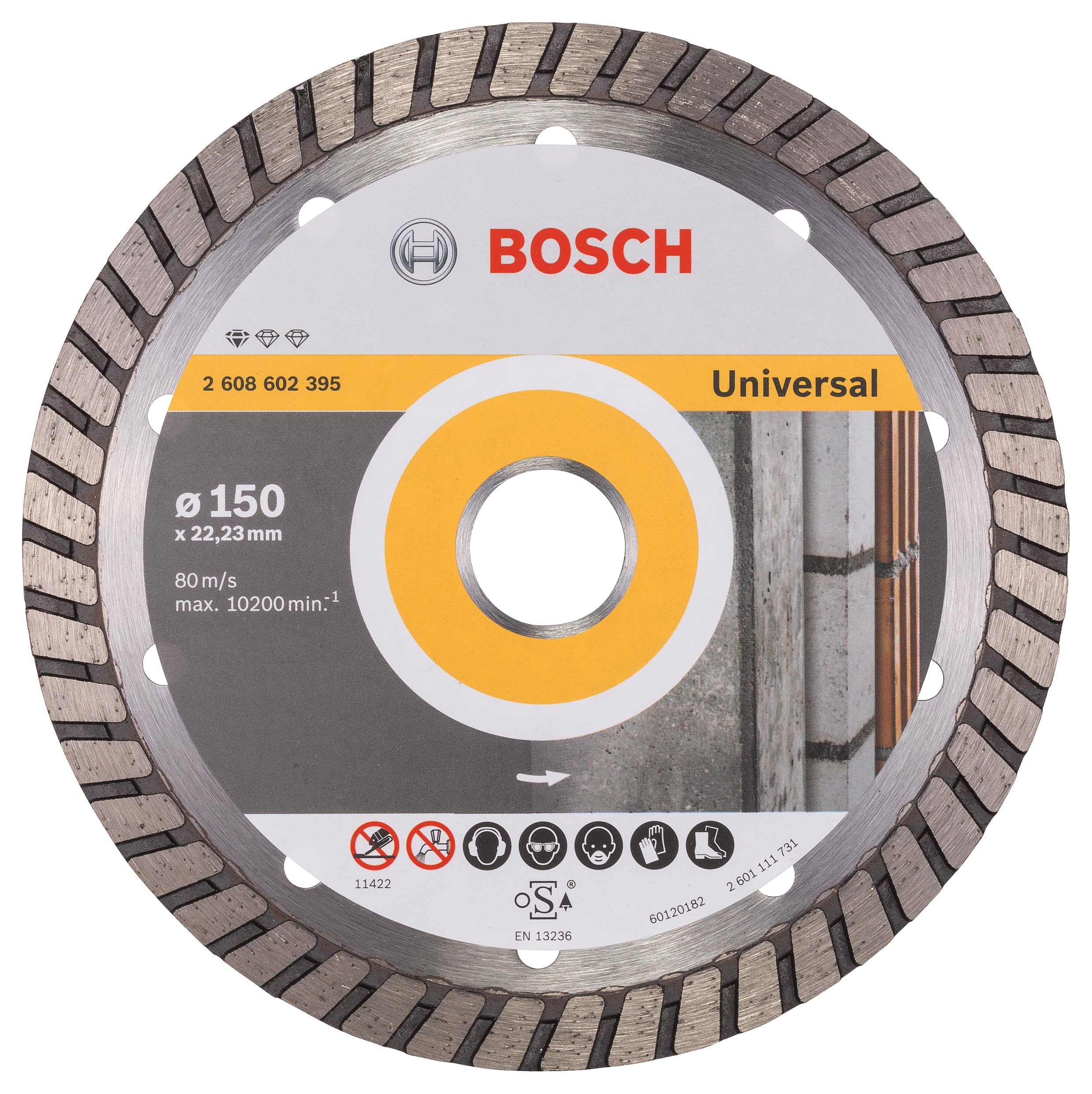 Bosch Professional Accessories Elmas Bıçak, 150 mm, Gri