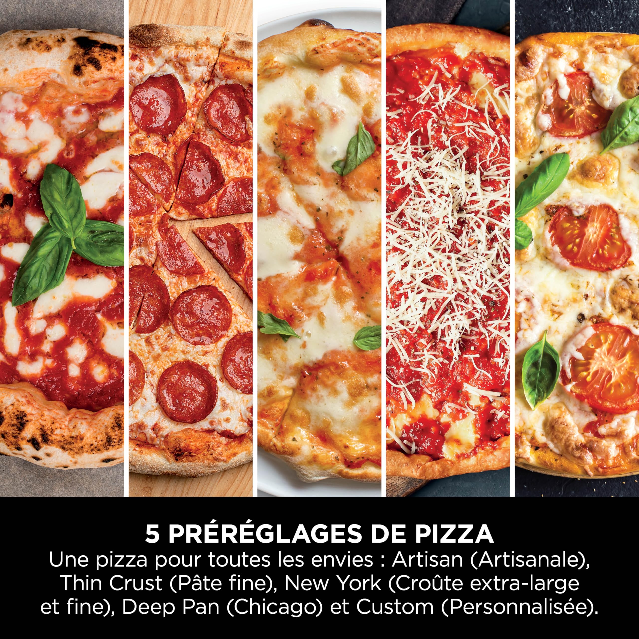 Ninja Artisan - Four électrique à pizza et friteuse à air d'extérieur, 4 programmes de cuisson, planche à découper, découpeuse, pierre réfractaire 30 cm, pelle, panier, panier de friture, vert