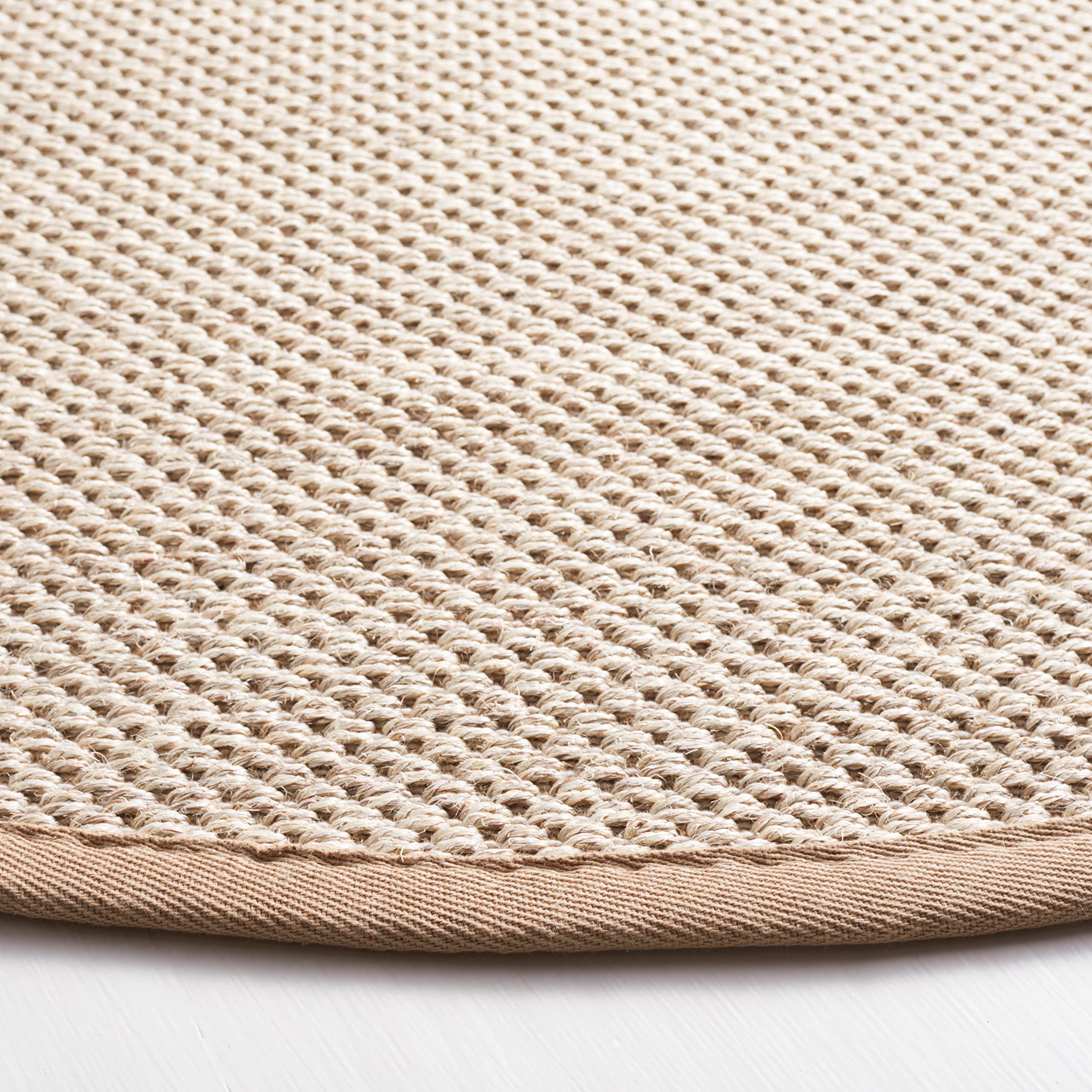 Safavieh Natural Fiber Rug for Living Room Dining Room, Bedroom - Natural Fiber Collection, Short Pile, in Natural, 91 x 91 cm - Image 3
