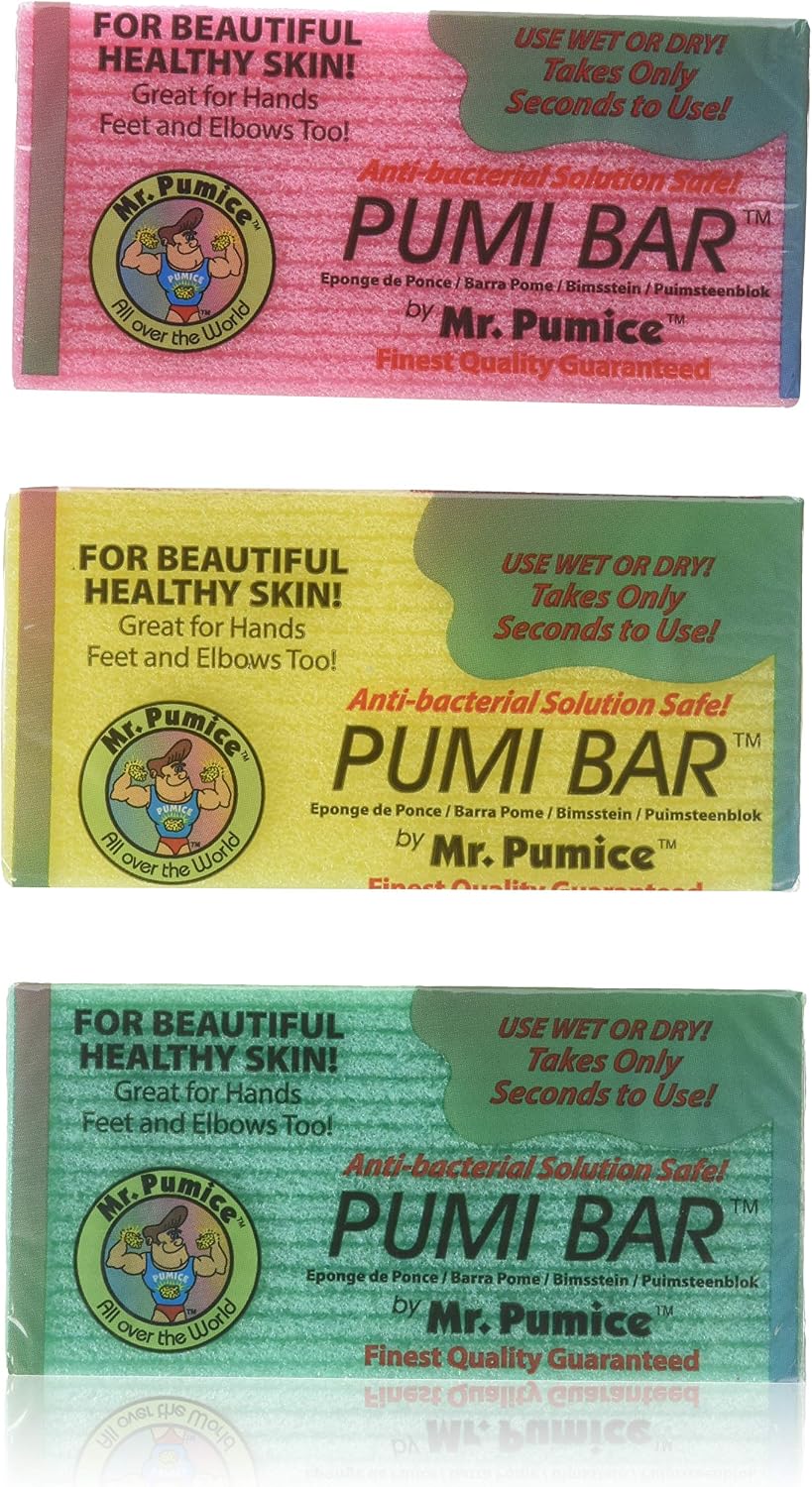 Mr. Pumice Callus Remover Pumi Bar Pedicure Stone & Foot Scrubber, 6 Count (Pack of 1)
