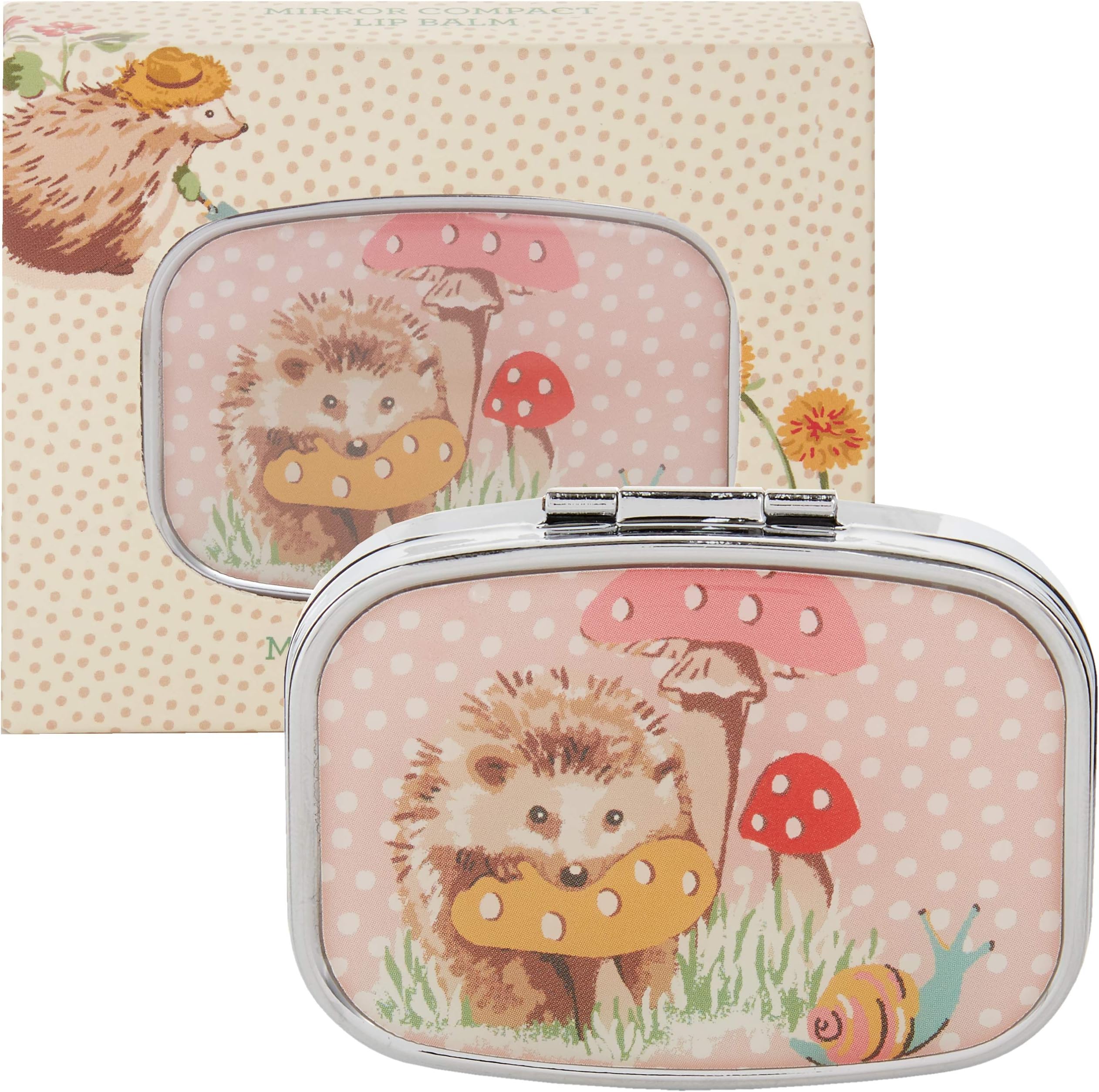 Cath Kidston Beauty Hedgehogs Compact Mirror Lip Balm, 6g