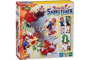 Epoch Games Super Mario Blow Up! Shaky Tower Balancing Game - Fun...