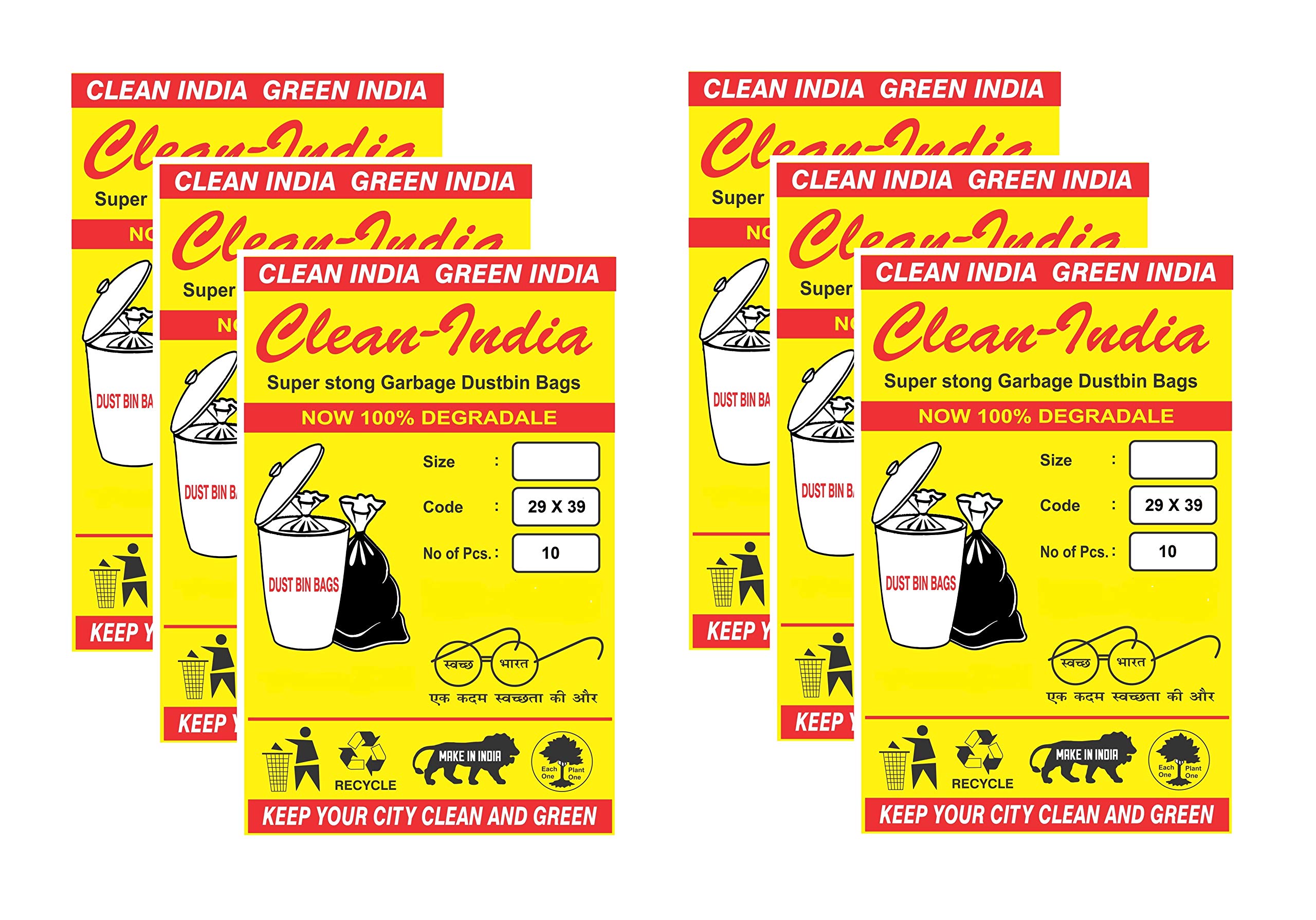 Clean India Garbage Bags - Medium Size -28