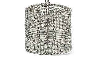 SpunkySoul Boho Cuff Bangle Bracelets for Women