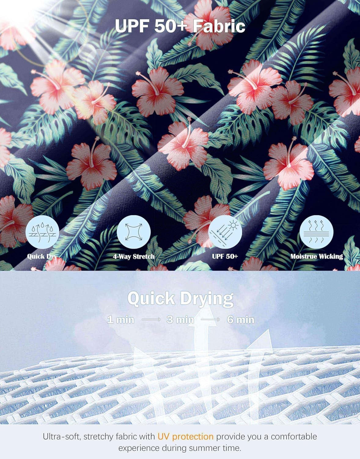 Viodia Women's 20" Long Swim Skirt Skort High Waisted Modest Bathing Suit Swimsuit Bottoms Beach Tankini Bikini with Skirt - Image 4