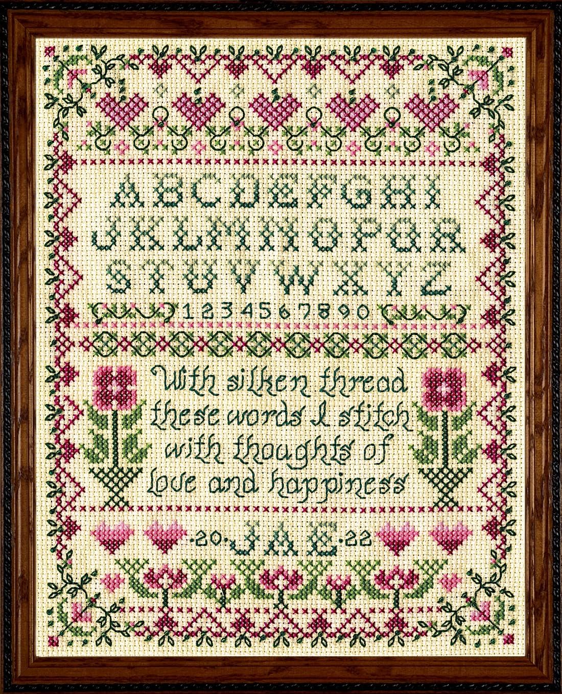 Design Works Crafts Stitcher's Sampler Counted Cross Stitch Kit, Ivory, Pest Repeller v.78