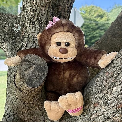 Miniatura 2 de The Petting Zoo Bigfoot Girl - Peluche de animal de peluche, regalos para niños, animales salvajes de la vida silvestre, mono de pie grande, juguete