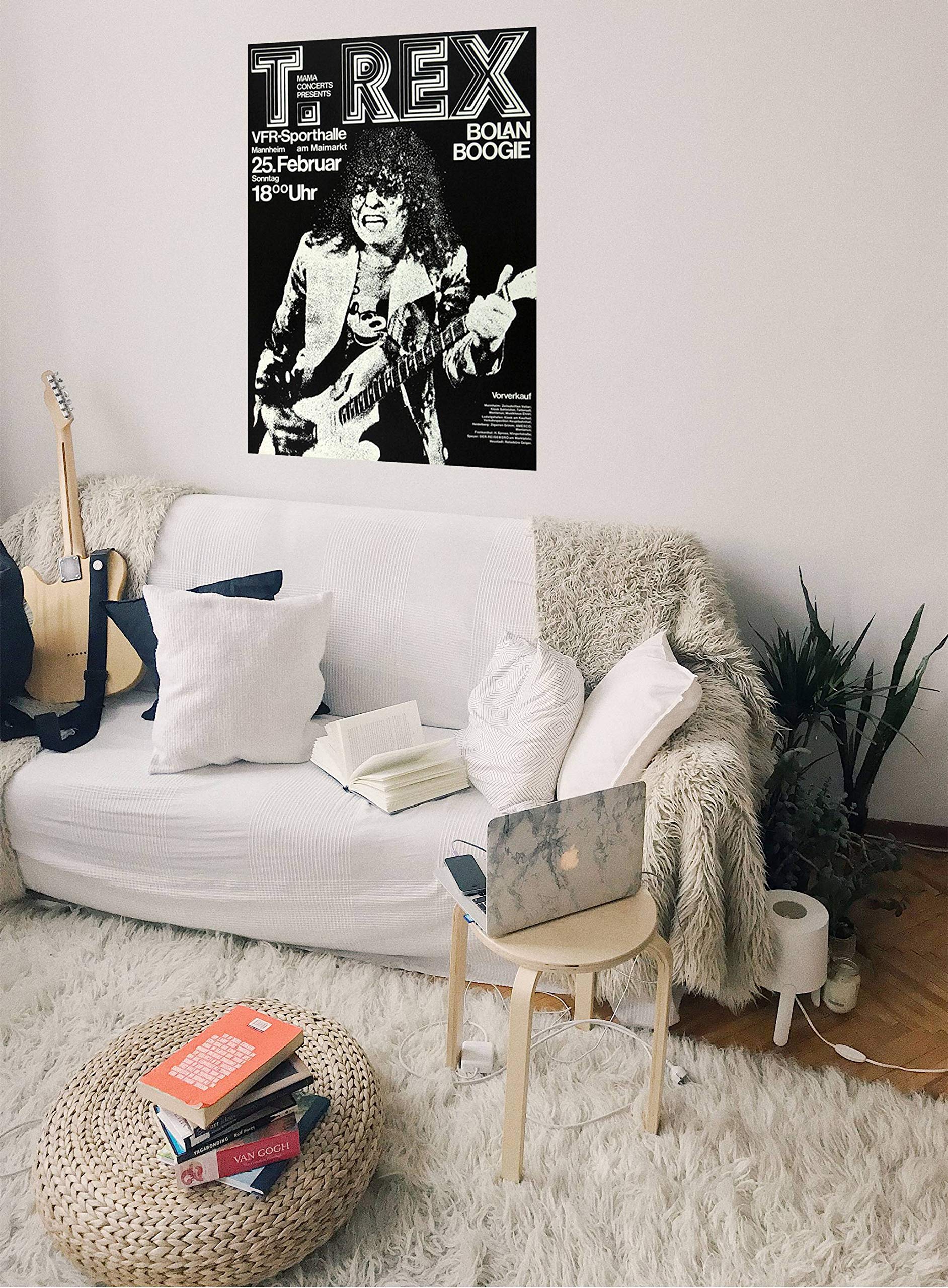 T.Rex - Bolan Boogie, Mannheim 1973 » Konzertplakat/Premium Poster | Live Konzert Veranstaltung | DIN A1 «
