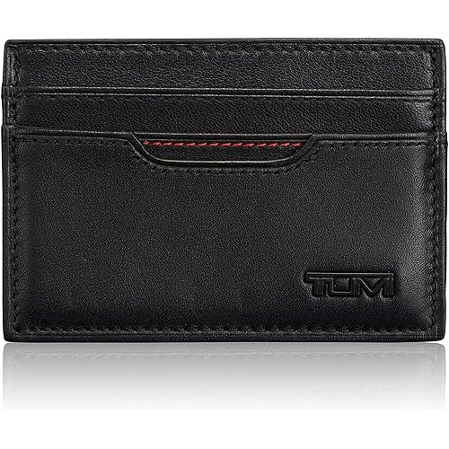 TUMI - Delta Slim Card Case - Men's Leather Wallet for Everyday & Travel - Black
