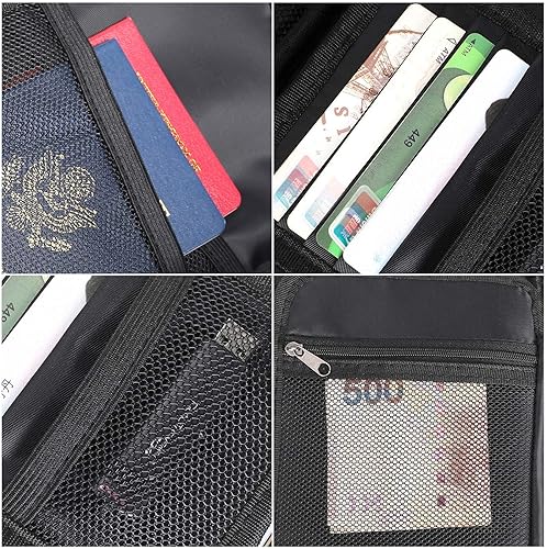 Miniatura 17 de ENGPOW Pequeña funda organizadora de almacenamiento ignífuga con cerradura (9 x 5.3 x 3.7 pulgadas), organizador de monedas suave y seguro