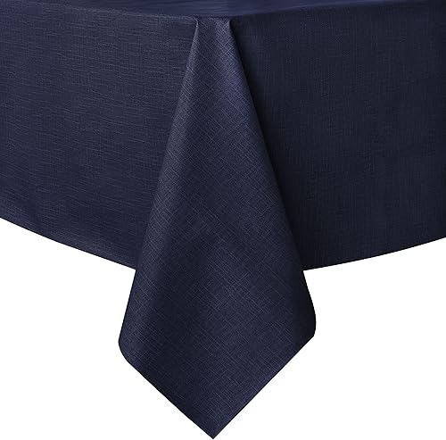 Miniatura 68 de sancua - Mantel rectangular de PVC 100 % impermeable, 54 x 54 pulgadas, vinilo a prueba de aceite, derrames, fácil de limpiar con un paño, para