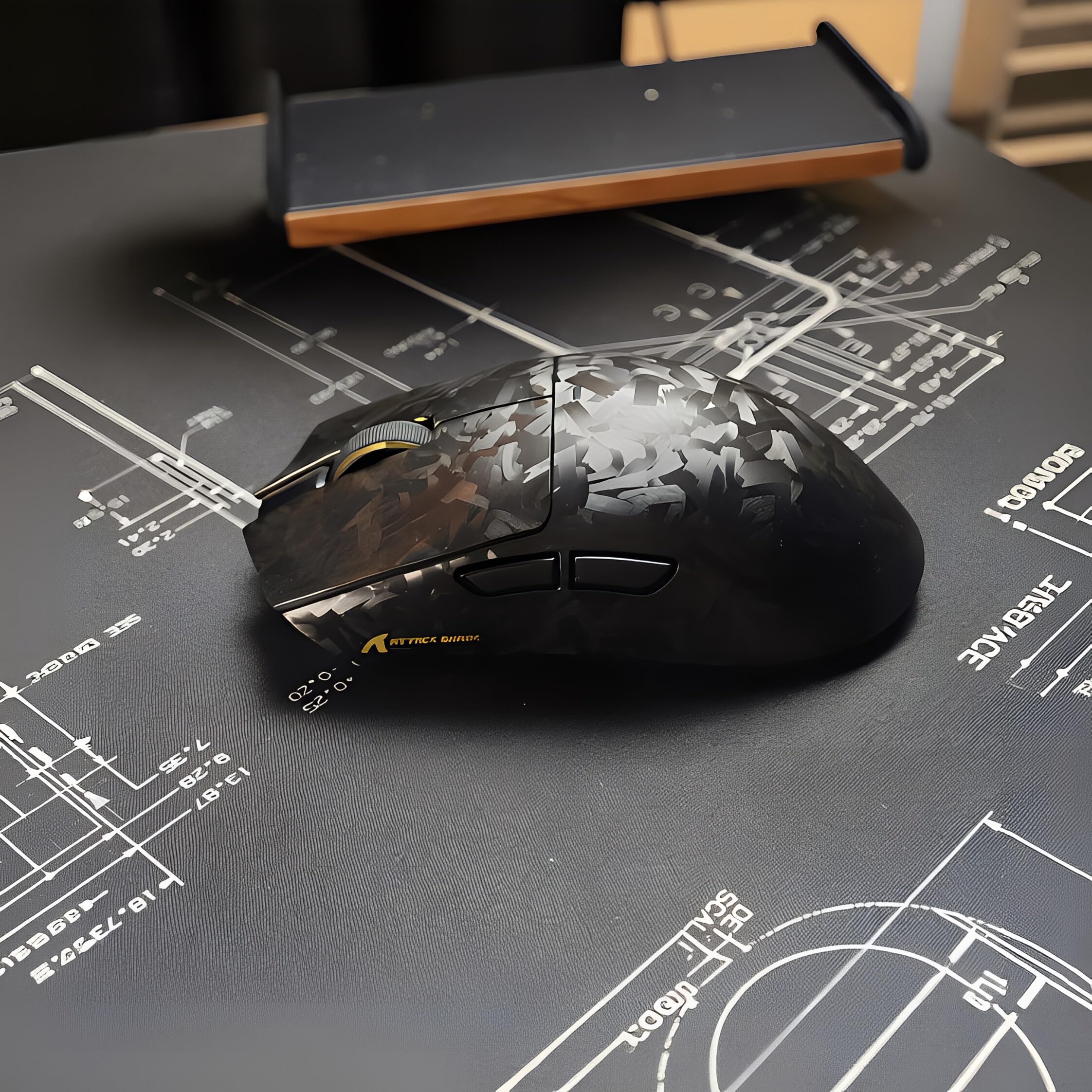 ATTACK SHARK X11 ULTRA Wireless Gaming Mouse, Ultra-Light 63g, 42K DPI, 8K Polling, Nordic Chip, Carbon Fiber, for Esports & Pro Gamers - 5