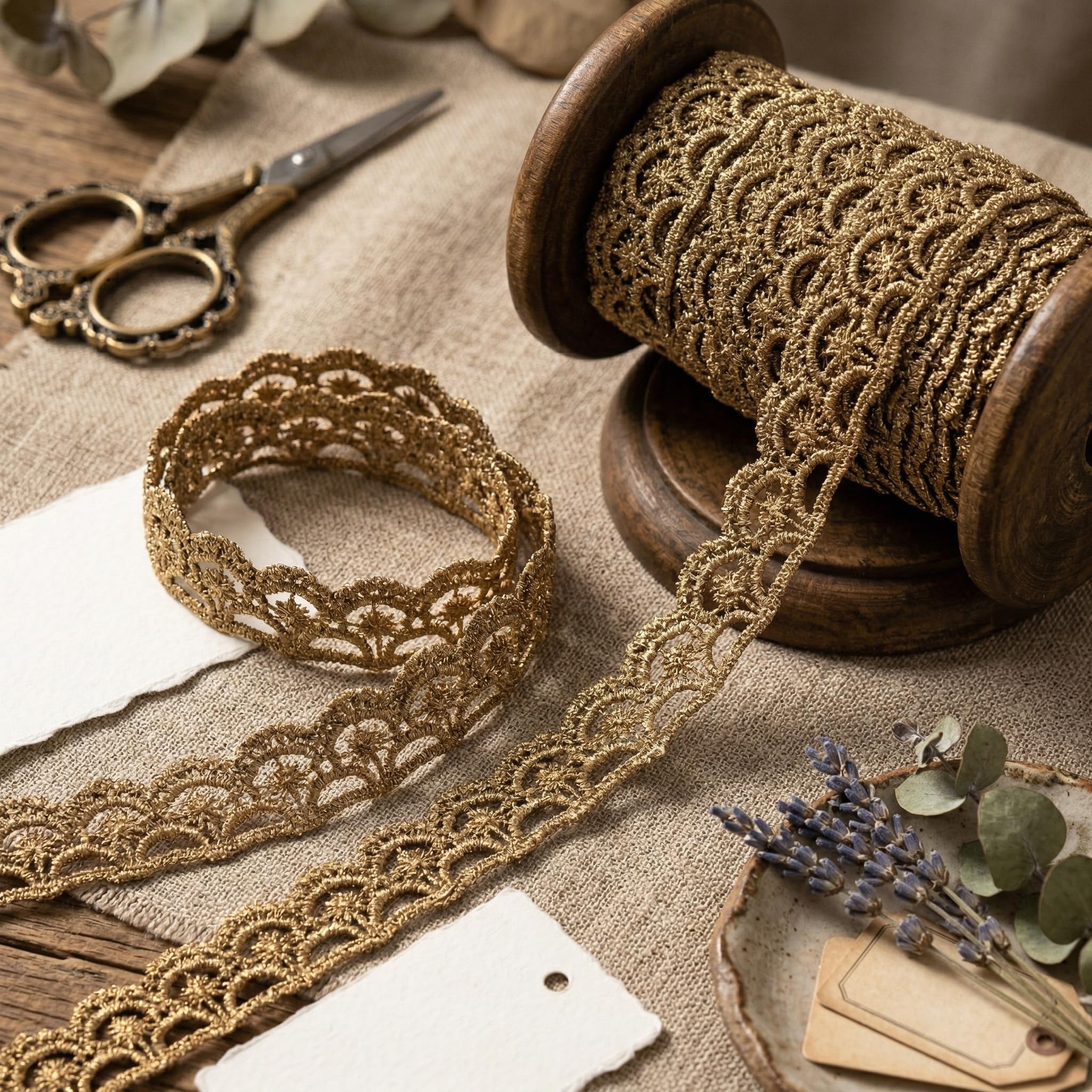 Amazon.com: Gold Lace Trim Metaillic Venice Lace Trim Gold Embroidery  Straight Craft Lace for Sewing, Costumes, Gowns, Home Decor (4.8 Yards)
