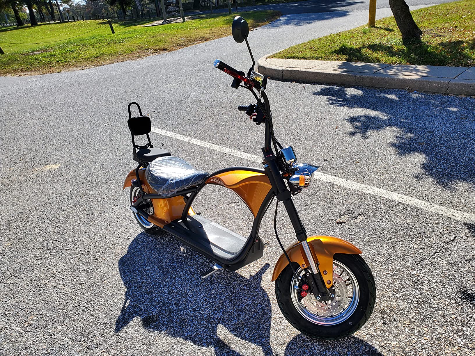 84/mo Finance DOT Approved M1 2 Seat 2000W 37Mph Electric Motorcycle for Adults, 40 Miles 60V
