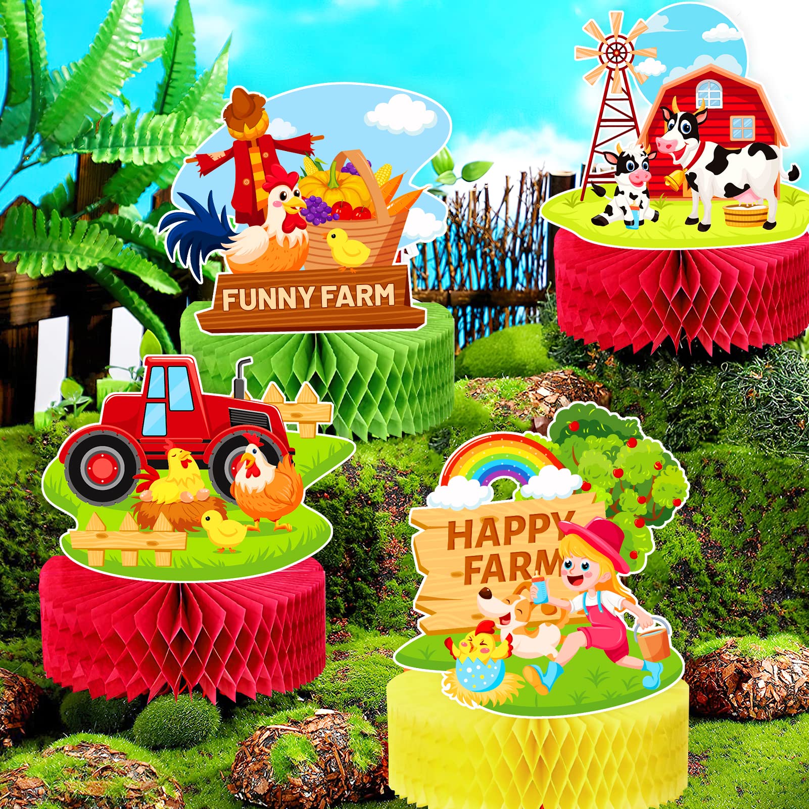 Deco Anniversaire Mario Décorations De Table Anniversaire Nid D'abeille - Lot De 9 - Multicolore Decoration Anniversaire Mario Bros