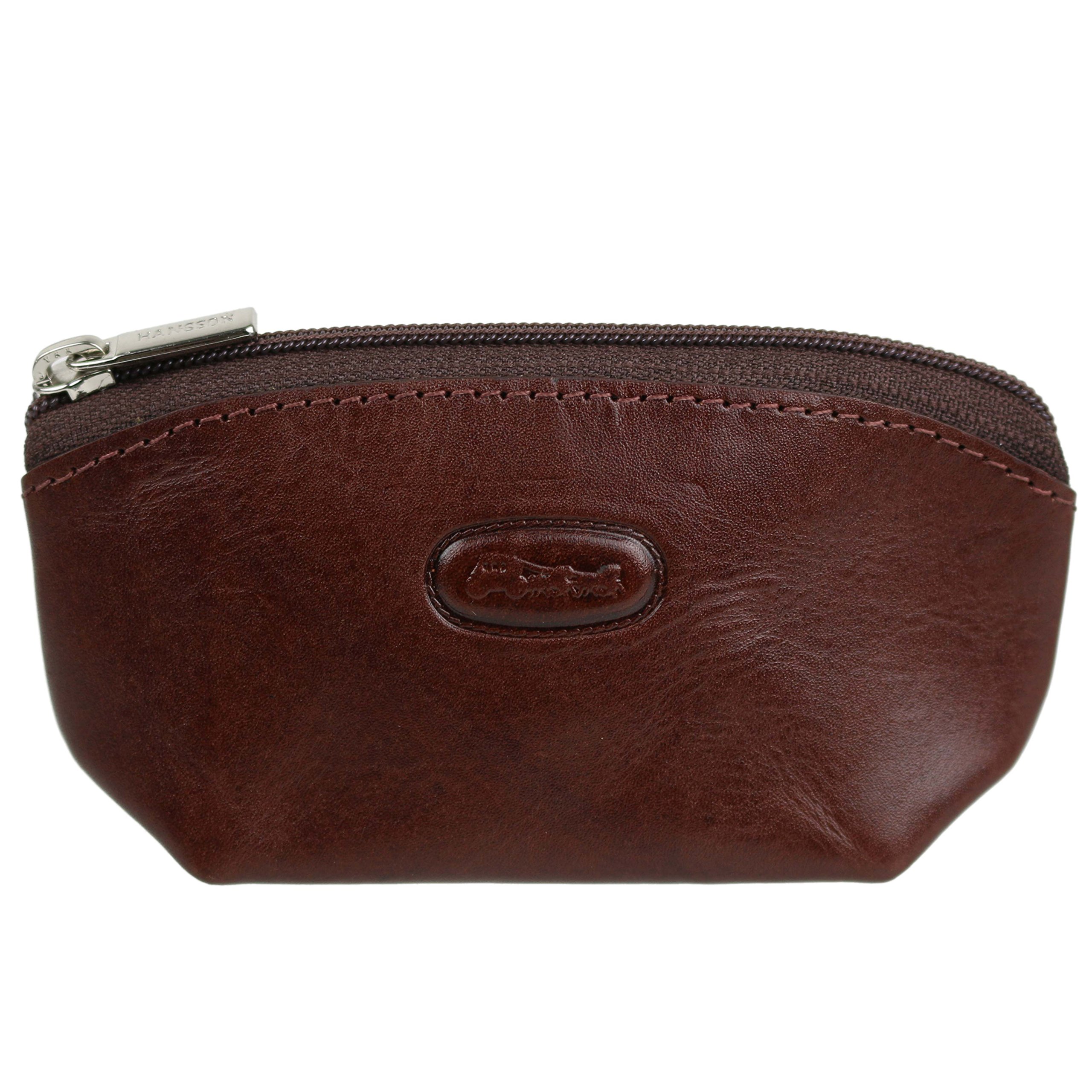 Hansson Small Coin Purse Wallet Key Ring Colorado Collection Brown