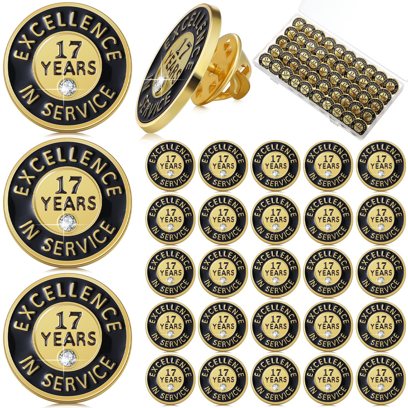Ferreve Years of Service Pin Anniversary Lapel Pin for Employee