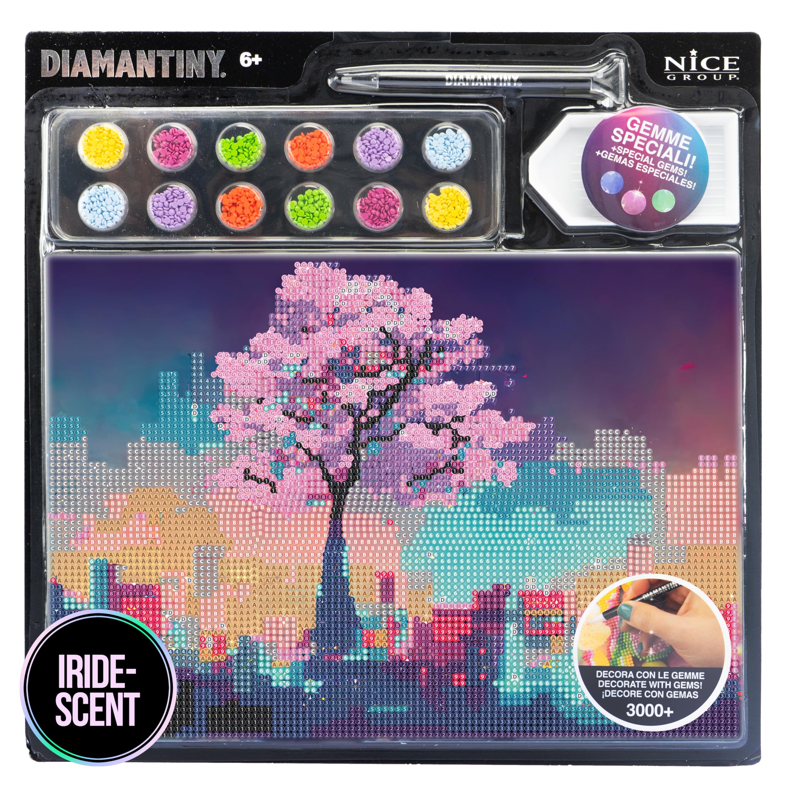 DIAMANTINY - Landscape Paint by Numbers, Multicoloured, A4, 96313