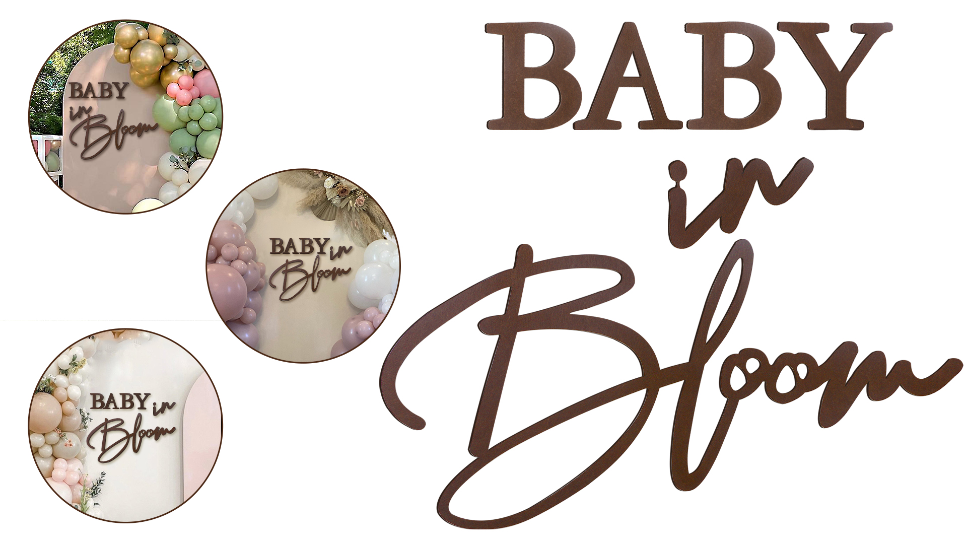 Amazon.com: MASTRON Baby in Bloom Sign, 16”x24” Felt Letter Baby