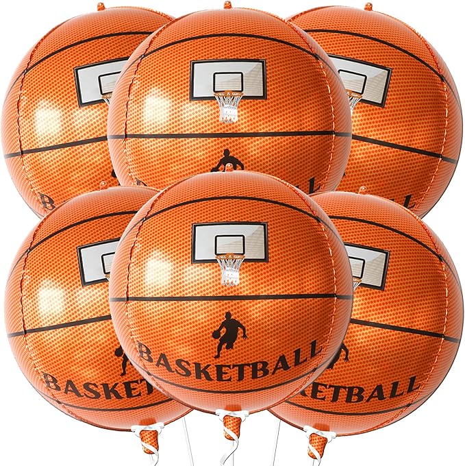 KatchOn, Big 22 Inch Basketball Balloons Pack of 6