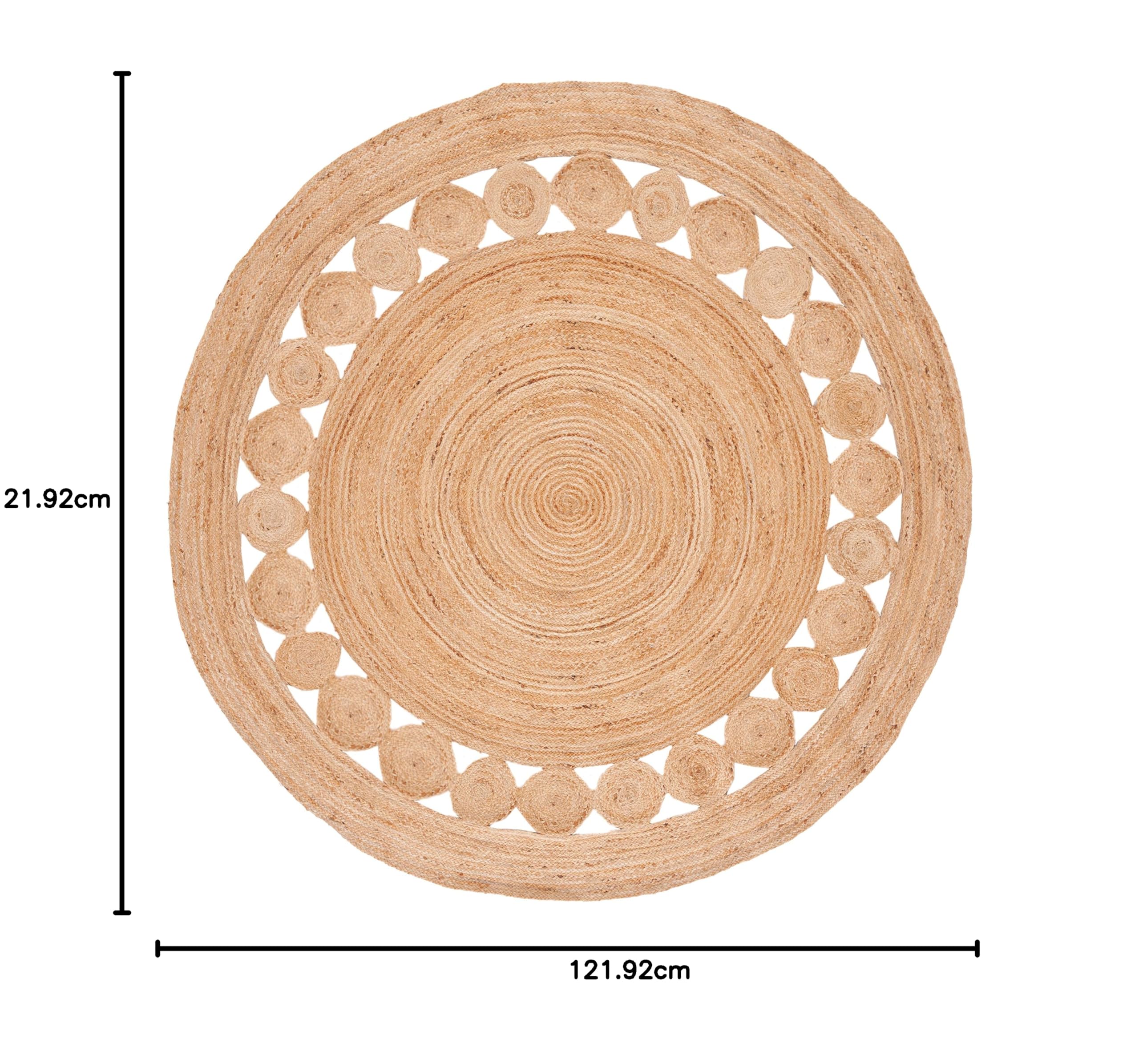 Safavieh Tapis En Fibres Naturelles Salon, Salle à Manger, Chambre à Coucher - Natural Fiber Collection, Tapis à Poil Court, Naturel Et Noir, 122 X 183 Cm