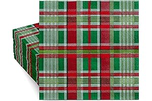 Whaline Christmas Paper Dinner Napkins: Embrace Festive Elegance
