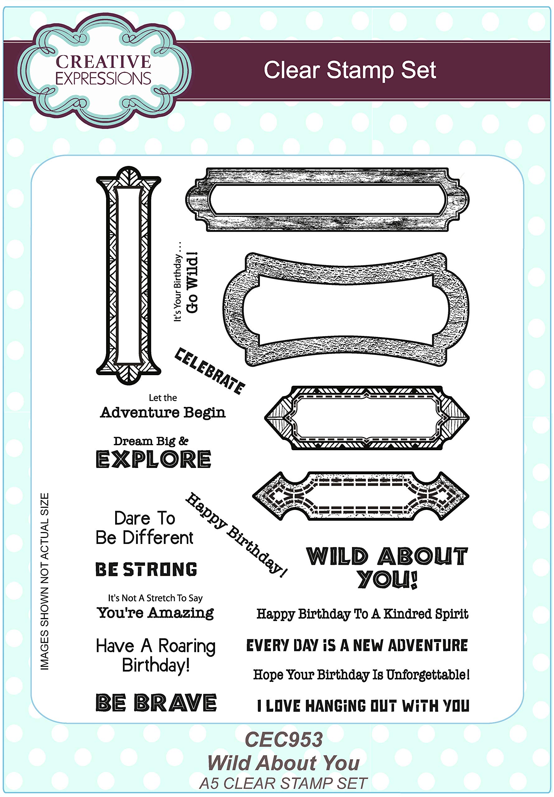 Creative ExpressionsWild About You-Clear Stamp Set, A5