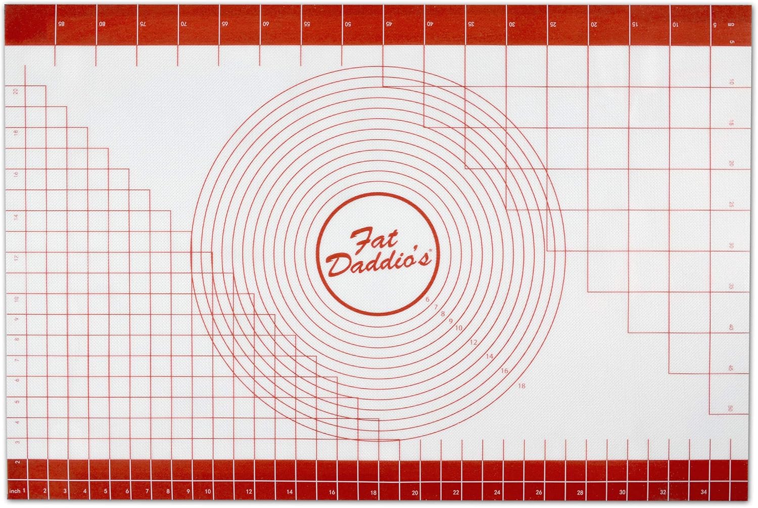 Amazon Fat Daddio's Silicone Fondant Work Mat 24 X 36, Mats by Fat