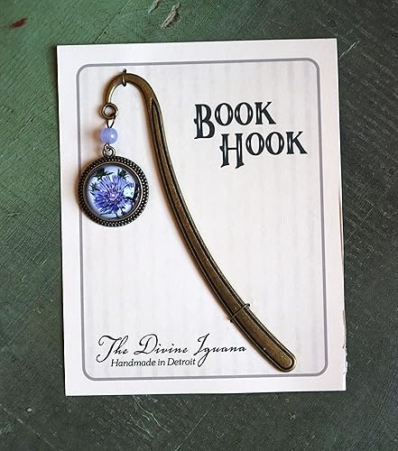 Miniatura 8 de Purple Aster Brass Book Hook Bookmark