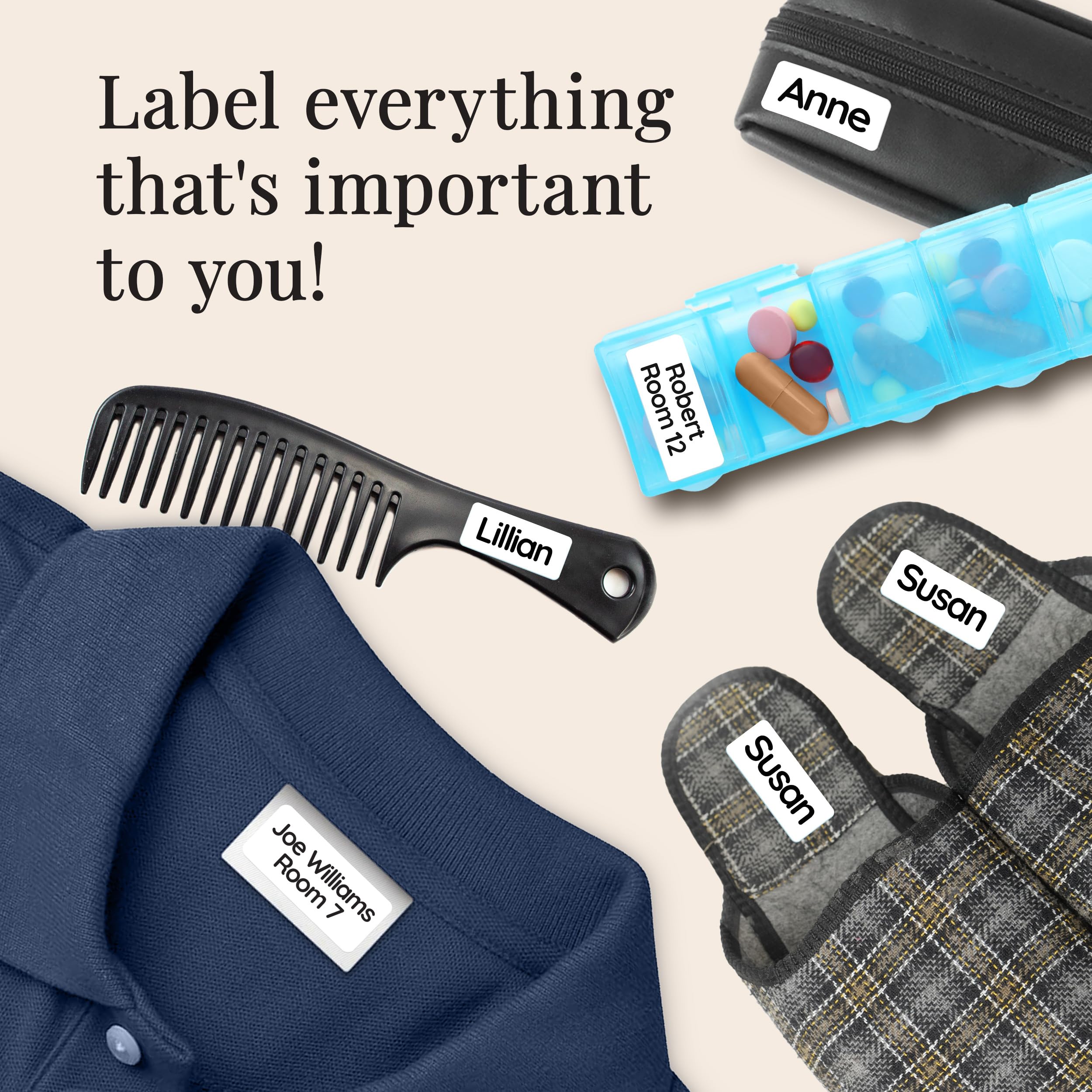 Etichette Adesive Personalizzate Per Bambini Melu Kids - 50 Pezzi, Lavabili, No Stiratura - Foto 2