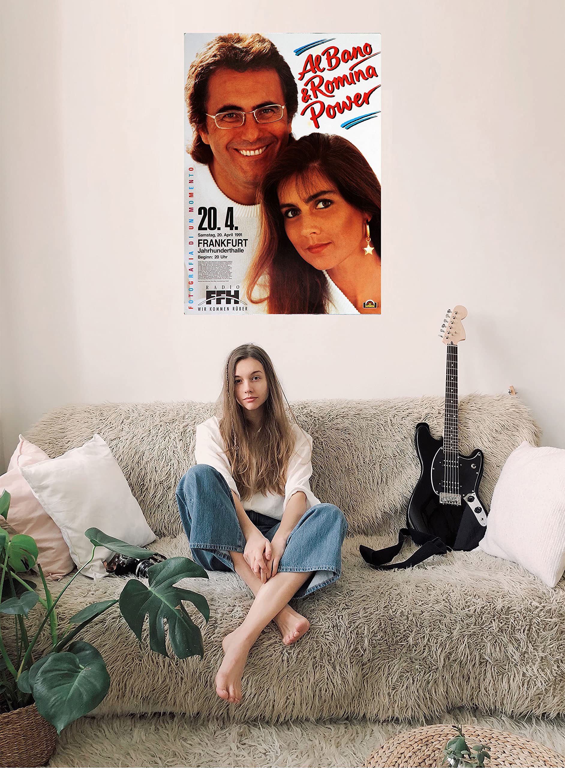 Premium Poster/Plakat | DIN A1 | Wanddeko | Live Konzert Veranstaltung » AlBano & Romina Power - Fotografia Di Un Momento, Frankfurt 1991 «