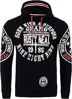 Sponsored You’re seeing this ad based on the product’s relevance to your search query.Learn more about this advertisement Rusty Neal 077/078 Men's Sweatshirt Printed Sweater Sweat Jacket Hooded Pullover Long Sleeve Hoodie