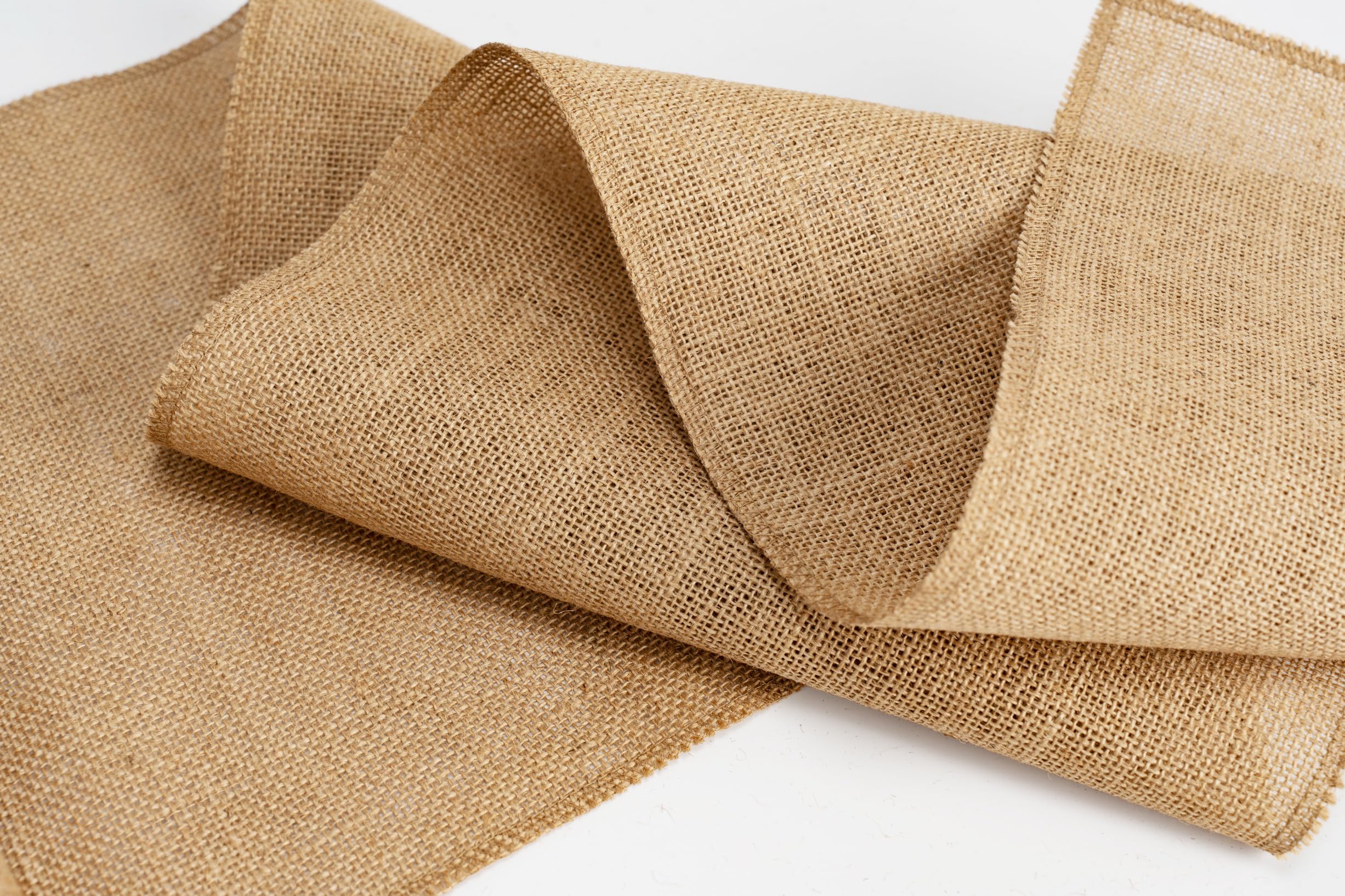 Tischläufer aus 100 % Jute, Vintage, 30,5 x 183,9 cm, Tischläufer für Hochzeiten, Partys, Weihnachten, Thanksgiving, Grillabende, Alltag, Feiertage, 12 Stück
