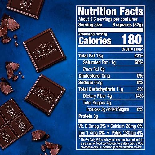 Vista 55 de Ghirardelli 72% Cacao Chocolate Oscuro Intenso Cuadrados - Contiene 55 Ghirardelli 72% Cacao Chocolate Negro Cuadrados